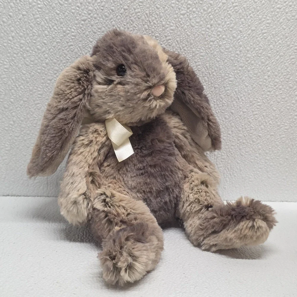 Douglas #14578 Cuddle Toy Bunny Rabbit Latte Deluxe Small Soft Floppy Fluffy
